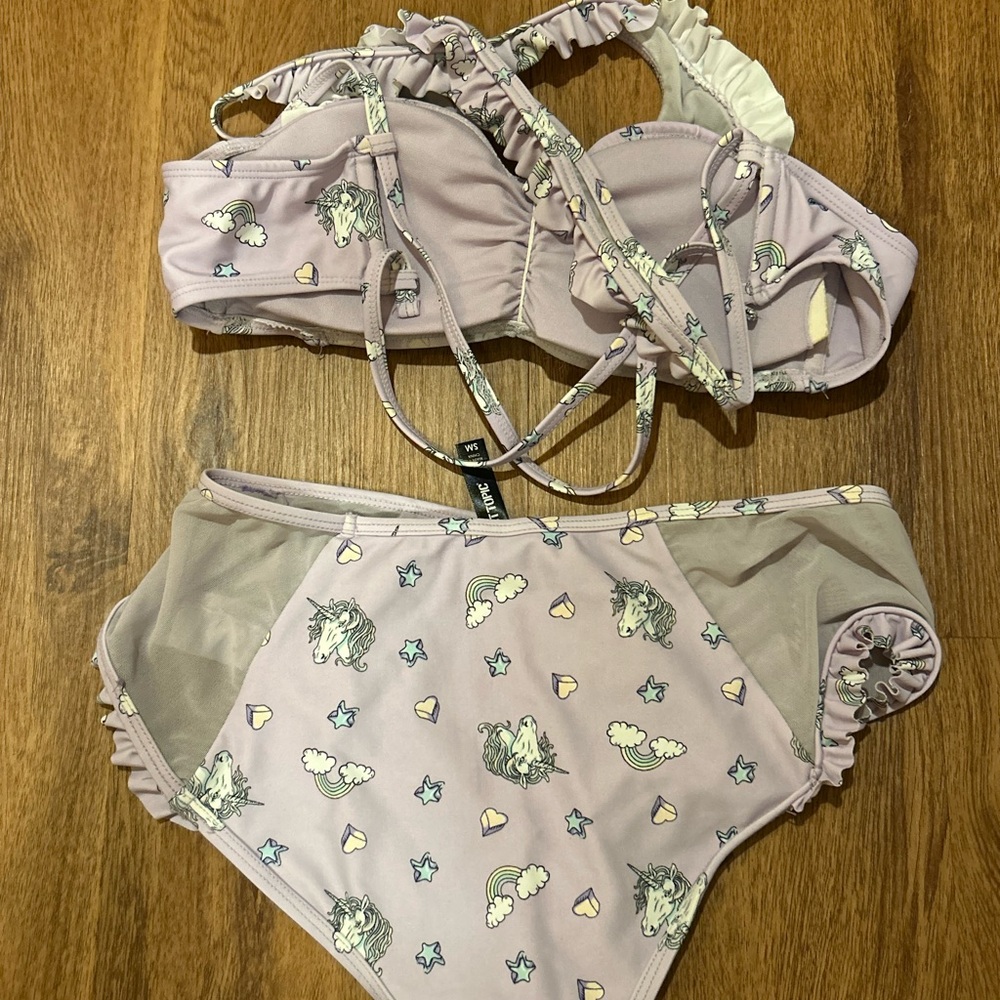 Hot Topic Lavender Unicorn Bikini